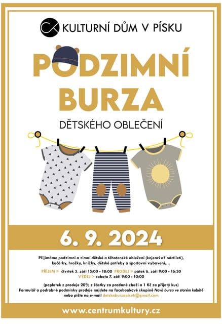 Podzimní burza dětského oblečení